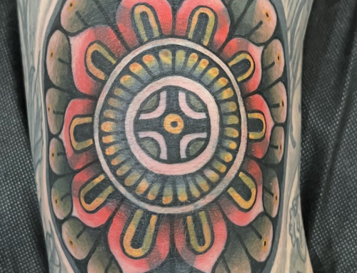 Traditional Japanese Flower Tattoo